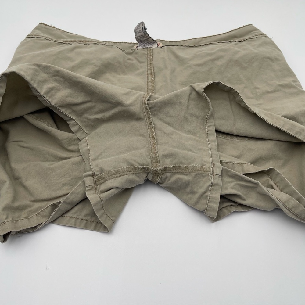 Faded Glory Khaki “Going Out” Skort Juniors Sz 10 90s Y2K 100% Cotton Utility - Picture 4 of 9